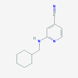 2-[(Cyclohexylmethyl)amino]isonicotinonitrile