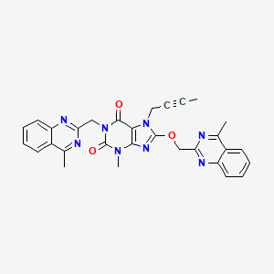 7-(But-2-yn-1-yl)-3-methyl-8-((4-methylquinazolin-2-yl)methoxy)-1-((4-methylquinazolin-2-yl)methyl)-1H-purine-2,6(3H,7H)-dione