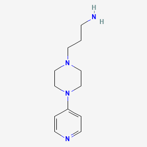 molecular formula C12H20N4 B1386213 3-[4-(Pyridin-4-yl)piperazin-1-yl]propan-1-amine CAS No. 942613-54-9