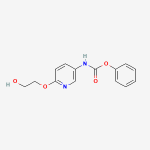 Phenyl 6-(2-hydroxyethoxy)pyridin-3-ylcarbamate