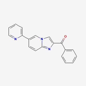 molecular formula C19H13N3O B13862138 Phenyl(6-pyridin-2-ylimidazo[1,2-a]pyridin-2-yl)methanone 