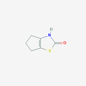 molecular formula C6H7NOS B1386215 3,4,5,6-Tetrahydro-2H-cyclopenta[d][1,3]thiazol-2-one CAS No. 57001-18-0