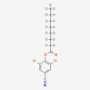 molecular formula C15H17Br2NO2 B13862156 2,6-Dibromo-4-cyanophenyl octanoate-D15 