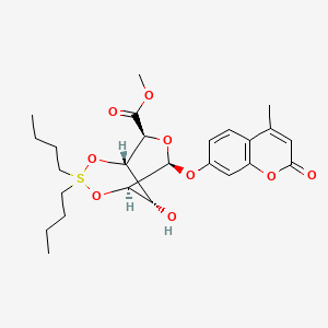 4-Methylumbelliferyl 1,2-O-(Dibutylsulfane)-alpha-L-Idopyranuronic Acid Methyl Ester