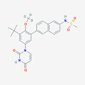 molecular formula C26H27N3O5S B13862158 Dasabuvir O-Trideuteromethyl-d3 