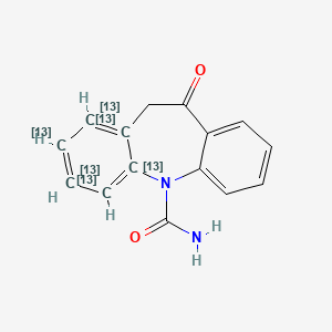 molecular formula C15H12N2O2 B13862161 Oxcarbazepine-13C6 