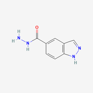 molecular formula C8H8N4O B1386219 1H-Indazole-5-carbohydrazide CAS No. 1005205-25-3