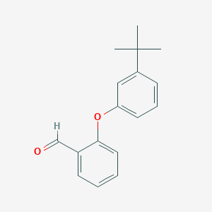 molecular formula C17H18O2 B1386222 2-(3-Tert-butylphenoxy)benzaldehyde CAS No. 1099155-41-5