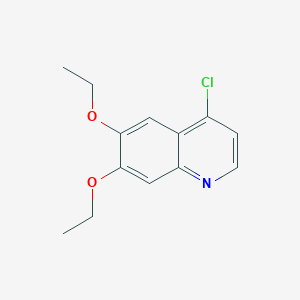 molecular formula C13H14ClNO2 B1386229 4-氯-6,7-二乙氧基喹啉 CAS No. 767225-24-1