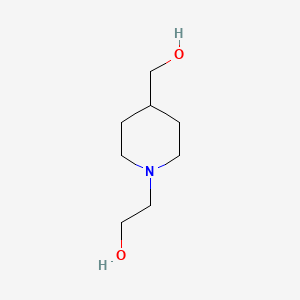 molecular formula C8H17NO2 B1386233 2-[4-(Hydroxymethyl)piperidin-1-yl]ethanol CAS No. 1156220-86-8