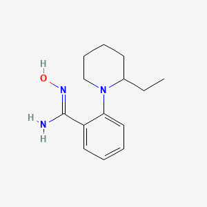 2-(2-Ethylpiperidin-1-yl)-N'-hydroxybenzimidamide