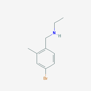 molecular formula C10H14BrN B1386236 [(4-溴-2-甲苯基)甲基](乙基)胺 CAS No. 1155459-99-6