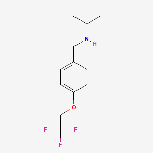 (Propan-2-yl)({[4-(2,2,2-trifluoroethoxy)phenyl]methyl})amine