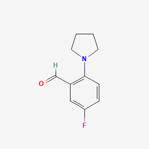 5-Fluoro-2-(pyrrolidin-1-yl)benzaldehyde