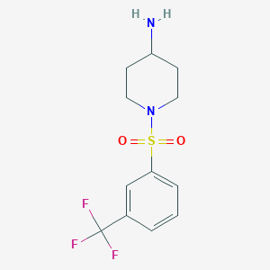 1-{[3-(Trifluoromethyl)phenyl]sulfonyl}piperidin-4-amine