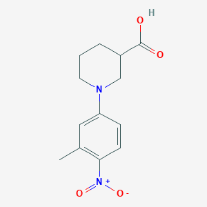 1-(3-Methyl-4-nitrophenyl)piperidine-3-carboxylic acid