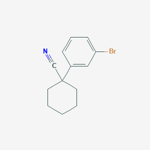 molecular formula C13H14BrN B1386253 1-(3-Bromophenyl)cyclohexanecarbonitrile CAS No. 676138-32-2