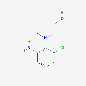 molecular formula C9H13ClN2O B1386254 2-(2-Amino-6-chloromethylanilino)-1-ethanol CAS No. 1098364-09-0