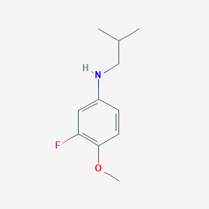 molecular formula C11H16FNO B1386256 (3-Fluoro-4-methoxyphenyl)isobutylamine CAS No. 1096888-34-4