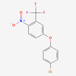 molecular formula C13H7BrF3NO3 B1386265 4-(4-Bromophenoxy)-1-nitro-2-(trifluoromethyl)benzene CAS No. 1156314-30-5