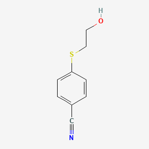 molecular formula C9H9NOS B1386266 4-[(2-hydroxyethyl)thio]Benzonitrile CAS No. 30609-80-4