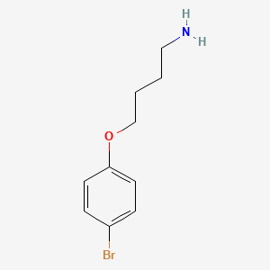 molecular formula C10H14BrNO B1386270 4-(4-Bromophenoxy)butan-1-amine CAS No. 1156914-56-5