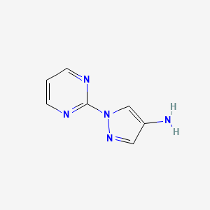 molecular formula C7H7N5 B1386271 1-(pyrimidin-2-yl)-1H-pyrazol-4-amine CAS No. 1156601-73-8