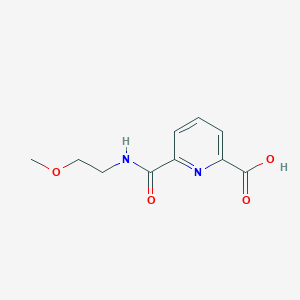 molecular formula C10H12N2O4 B1386274 6-[(2-Methoxyethyl)carbamoyl]pyridine-2-carboxylic acid CAS No. 1153759-70-6