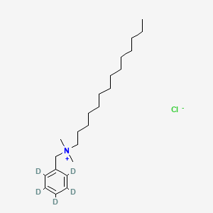 molecular formula C23H42ClN B13862759 Benzyldimethyltetradecylammonium D5 (phenyl D5) chloride 