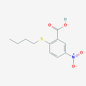 molecular formula C11H13NO4S B1386278 2-(Butylsulfanyl)-5-nitrobenzoic acid CAS No. 154072-75-0