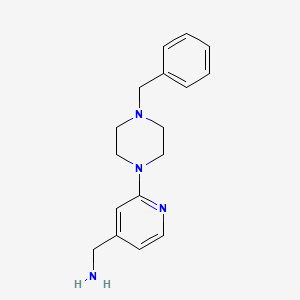 molecular formula C17H22N4 B1386284 [2-(4-Benzylpiperazin-1-yl)pyridin-4-yl]methylamin CAS No. 1156349-84-6