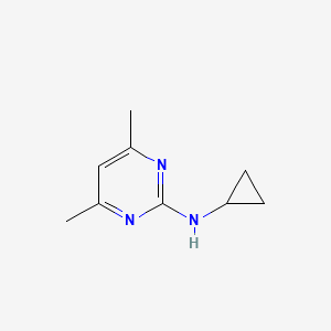 molecular formula C9H13N3 B1386285 N-cyclopropyl-4,6-dimethylpyrimidin-2-amine CAS No. 1154246-16-8