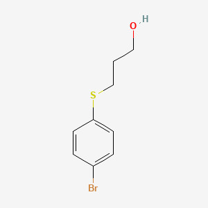 molecular formula C9H11BrOS B1386287 3-[(4-Bromophenyl)sulfanyl]propan-1-ol CAS No. 5738-82-9