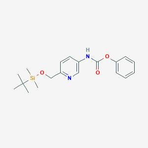 Phenyl 6-((tert-butyldimethylsilyloxy)methyl)pyridin-3-ylcarbamate