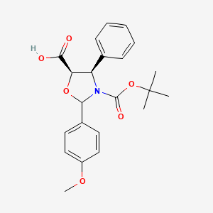 (4R,5R)-3-tert-Butoxycarbonyl-2-(4-anisyl)-4-phenyl-5-oxazolidinecarboxylic Acid