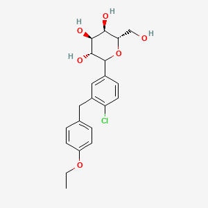 (3R,4R,5R,6S)-1-(4-Chloro-3-(4-ethoxybenzyl)phenyl)-6-(hydroxymethyl)tetrahydro-2H-pyran-3,4,5-triol