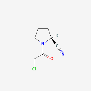 (2S)-1-(2-Chloroacetyl)-2-9-pyrrolidinecarbonitrile-d1