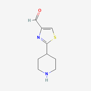 2-(Piperidin-4-yl)thiazole-4-carbaldehyde