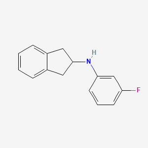 molecular formula C15H14FN B1386295 N-(3-fluorophenyl)-2,3-dihydro-1H-inden-2-amine CAS No. 1156780-11-8