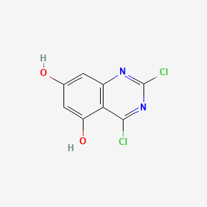 molecular formula C8H4Cl2N2O2 B13862954 2,4-Dichloroquinazoline-5,7-diol 