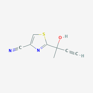 2-(2-Hydroxybut-3-yn-2-yl)-1,3-thiazole-4-carbonitrile