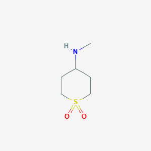 molecular formula C6H13NO2S B1386296 N-methyltetrahydro-2H-thiopyran-4-amine 1,1-dioxide CAS No. 863248-54-8
