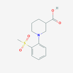 1-[2-(Methylsulfonyl)phenyl]piperidine-3-carboxylic acid