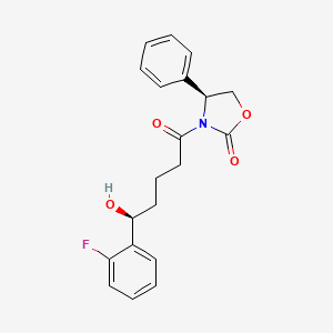 molecular formula C20H20FNO4 B13862984 3-[(5S)-(2-Fluorophenyl)-5-hydroxypentanoyl]-(4S)-phenyl-1,3-oxazolidin-2-one 