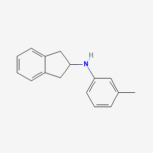 molecular formula C16H17N B1386304 N-(3-methylphenyl)-2,3-dihydro-1H-inden-2-amine CAS No. 753396-79-1