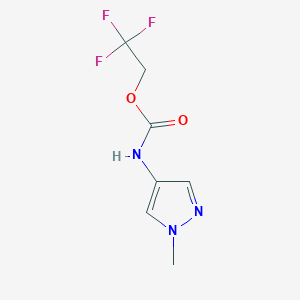 2,2,2-trifluoroethyl N-(1-methyl-1H-pyrazol-4-yl)carbamate