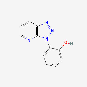 molecular formula C11H8N4O B13863056 2-(3H-[1,2,3]Triazolo[4,5-b]pyridin-3-yl)phenol CAS No. 62052-34-0