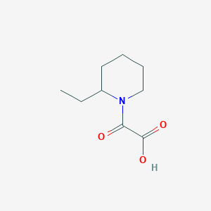 molecular formula C9H15NO3 B1386313 (2-Ethylpiperidin-1-yl)(oxo)acetic acid CAS No. 1156076-62-8