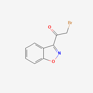 molecular formula C9H6BrNO2 B13863197 1-(1,2-Benzoxazol-3-yl)-2-bromoethanone 