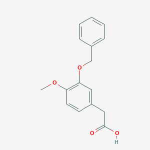 molecular formula C16H16O4 B138633 2-(3-(苄氧基)-4-甲氧基苯基)乙酸 CAS No. 5487-33-2